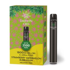 Darwin CBD Starter Kit – 1800mg – Strawberry Watermelon Bubblegum